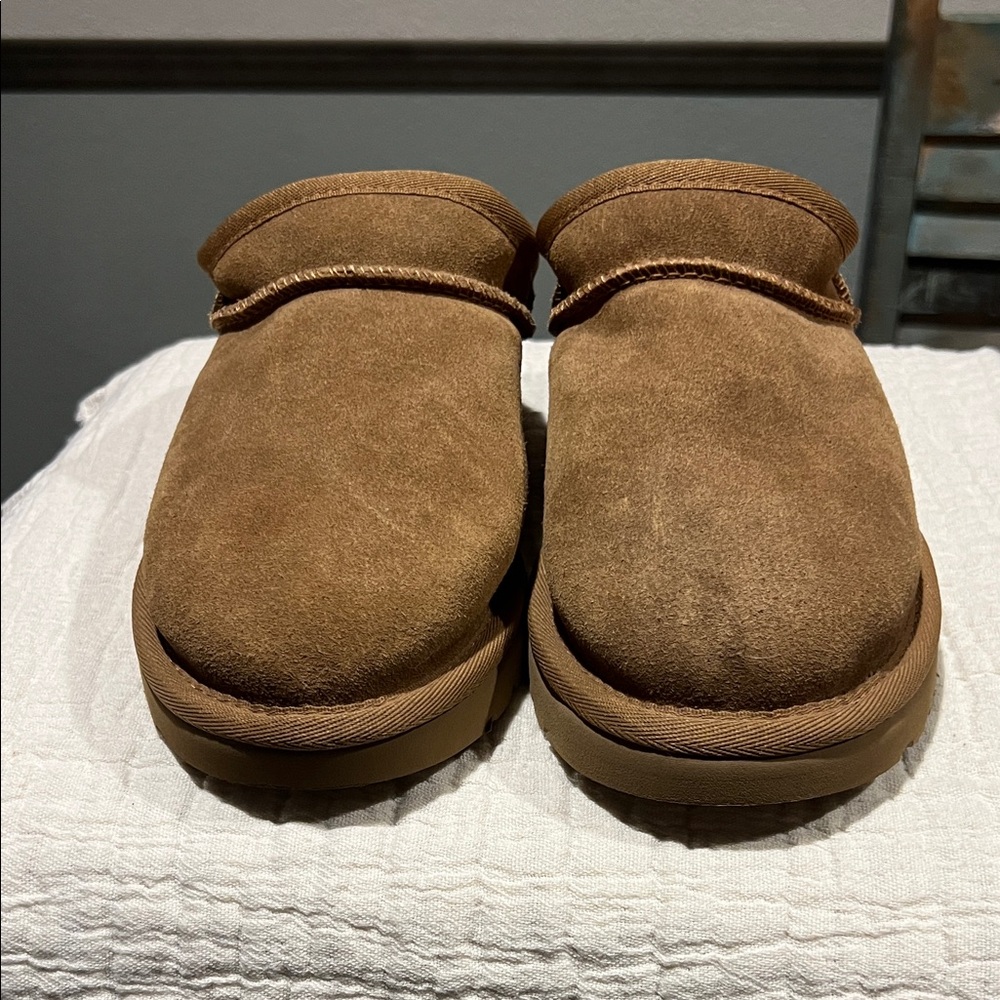 UGG Women's Tan Suede Slippers